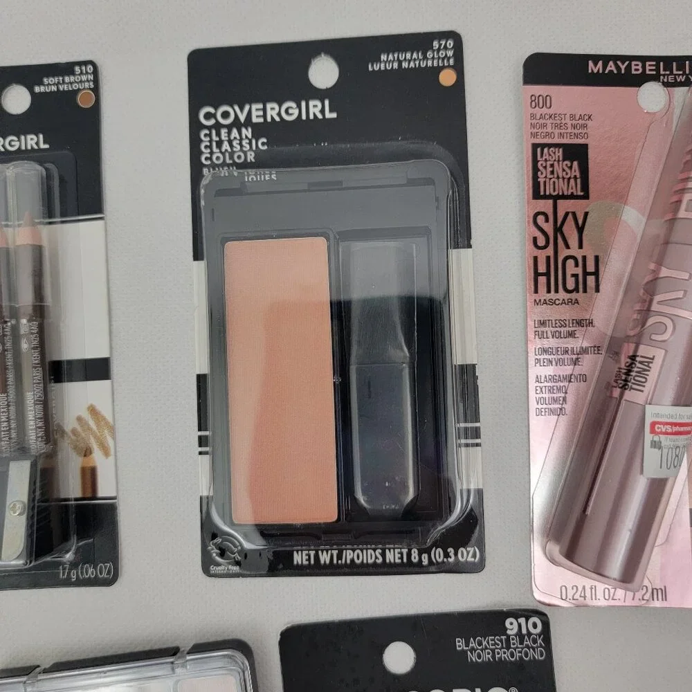 COVERGIRL Easy Breezy Brow Pencils BLACK 2pk LOT Eyeliner Mascara Mixed Bundle - Picture 7 of 16